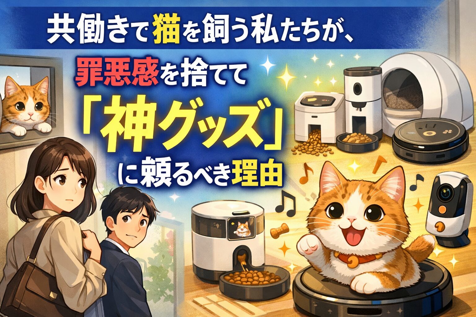 共働きで猫を飼う私たちが、罪悪感を捨てて「神グッズ」に頼るべき理由