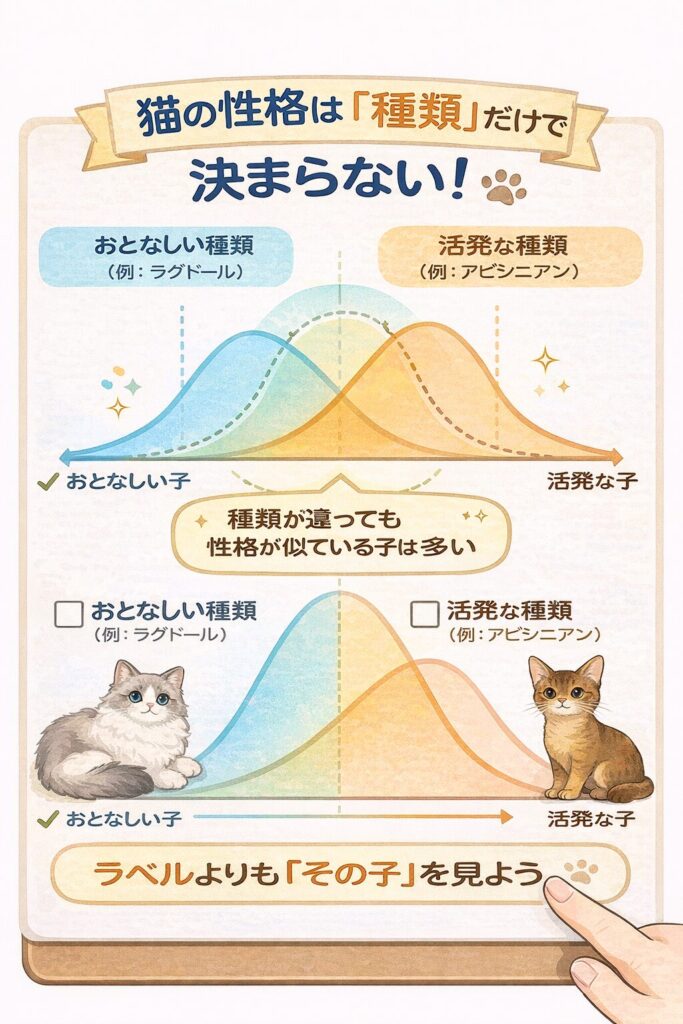 猫の性格は「種類」だけで決まらない