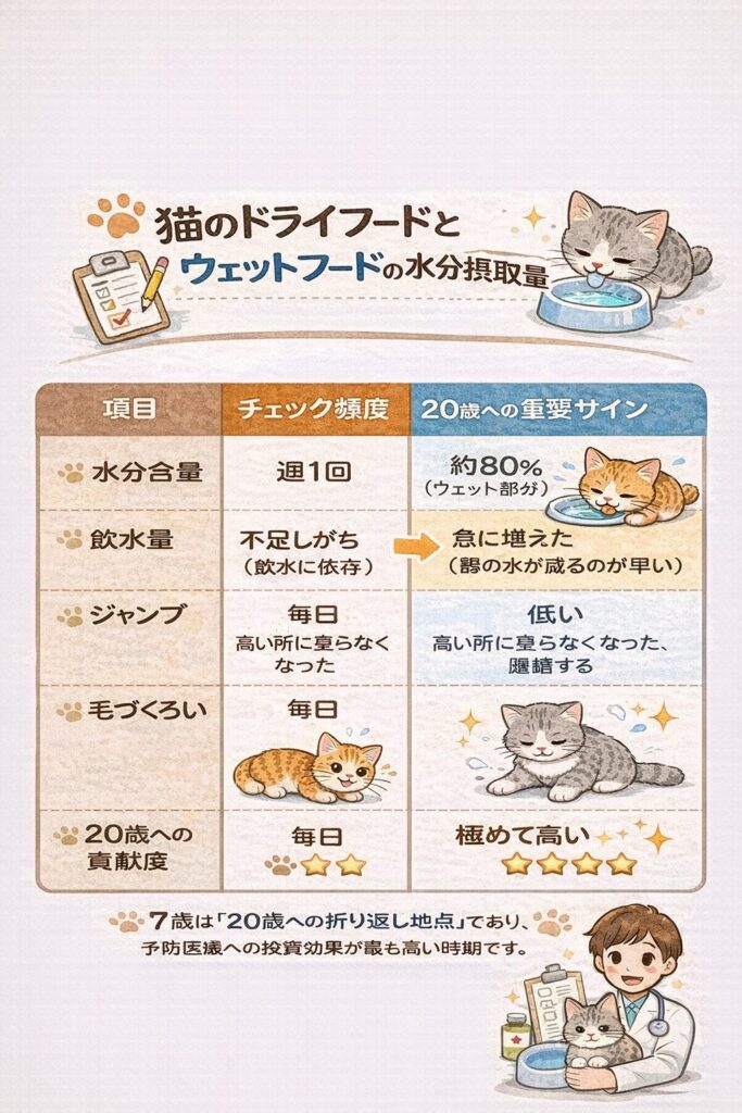 20歳を目指すための「長寿ログ」チェック項目